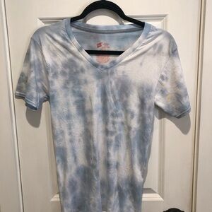 Hanes Light Blue V-Neck T-Shirt